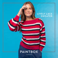 Paintbox Yarns Lively Lace Sweater Knitting Pattern