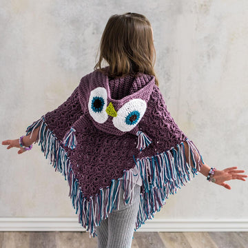 Hooded Owl Poncho and Socks