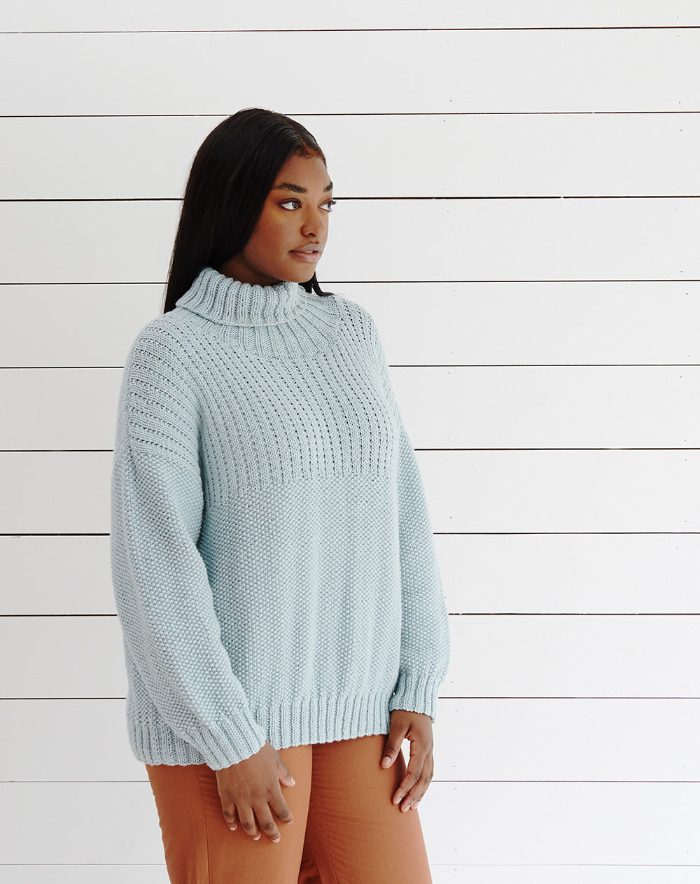 Debbie Bliss Rib Yoke Sweater Knitting Pattern