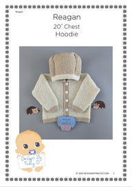 Hoody Baby knitting pattern Reagan