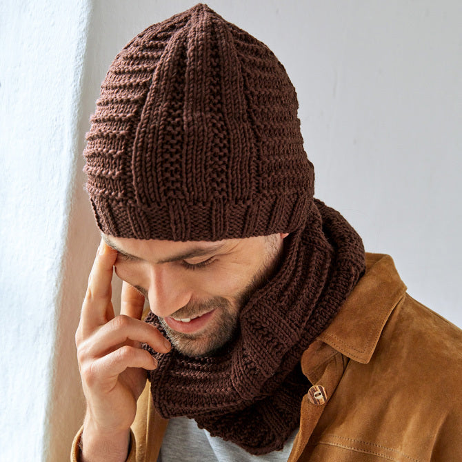 Lana Grossa Men's Hat Knitting Pattern