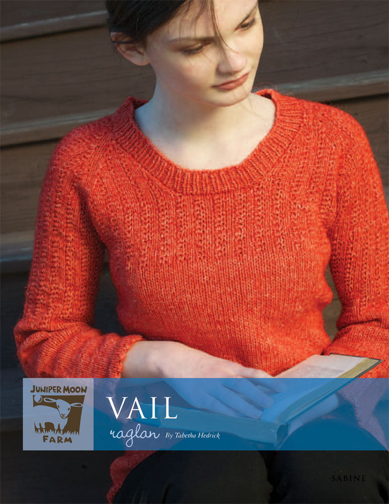 Vail Raglan Sweater Jumper Knitting Pattern