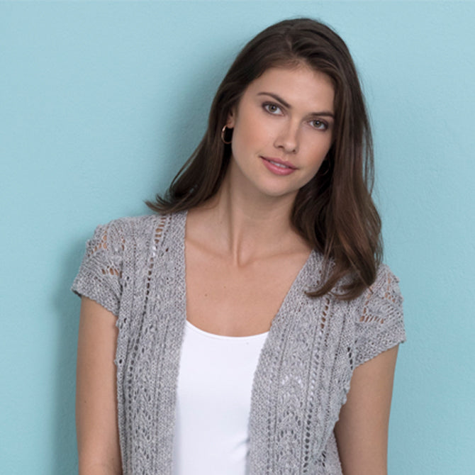 Stacy Charles Fine Yarns Casey Hi-Lo Vest Knitting Pattern