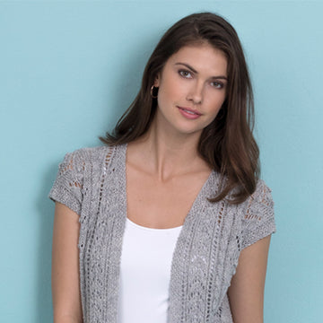 Stacy Charles Fine Yarns Casey Hi-Lo Vest Knitting Pattern