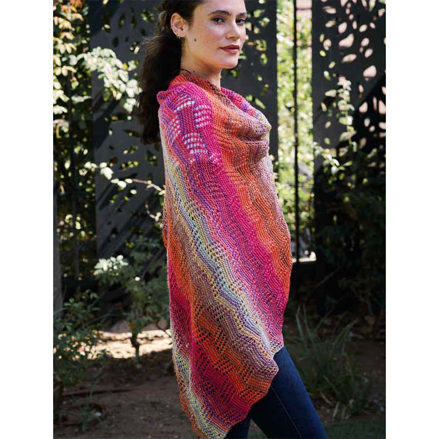 Trendsetter Yarns W Nuance - Angled Box Stitch Sideway Triangle or Wrap