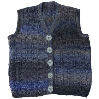 Jojoland Braided Grid Vest Waistcoat Knitting Pattern