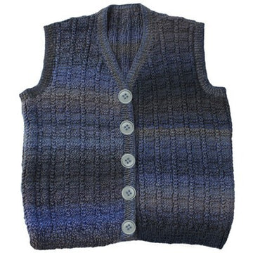 Jojoland Braided Grid Vest Waistcoat Knitting Pattern