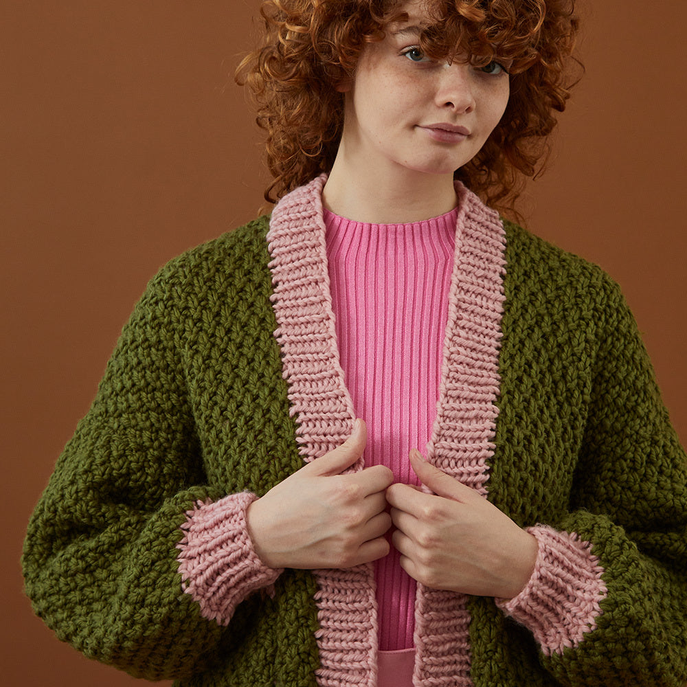 Debbie Bliss Irish Moss Stitch Cardigan PDF - Yarn.com