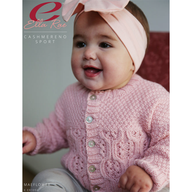 Ella Rae Maeflower Cardigan Knitting Pattern