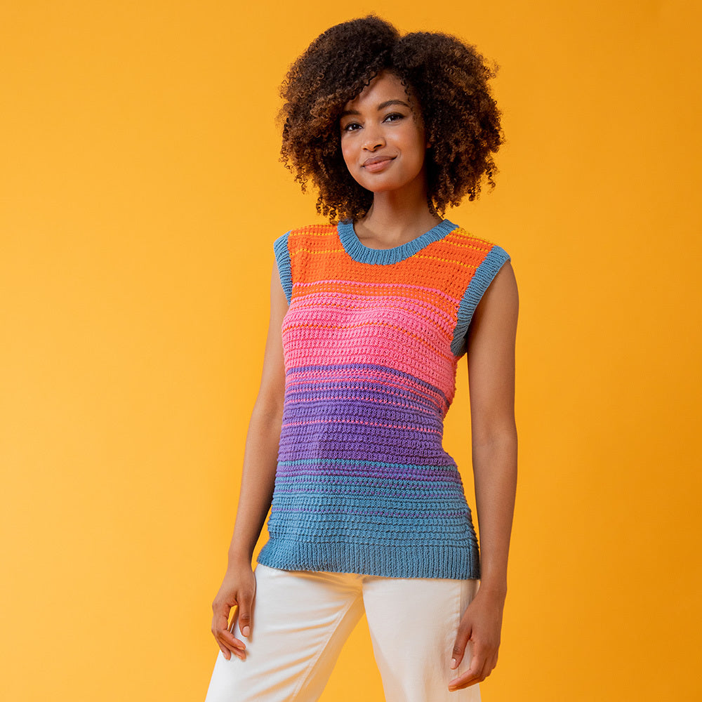 Paintbox Yarns Good Vibes Vest Knitting Pattern