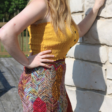 Koigu Fall Leaves Skirt Knitting Pattern