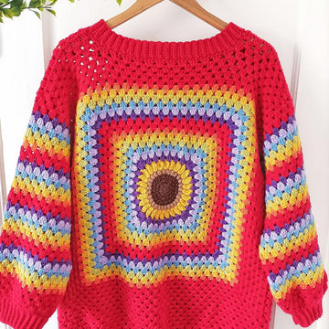 Sunflower Granny Sweater
