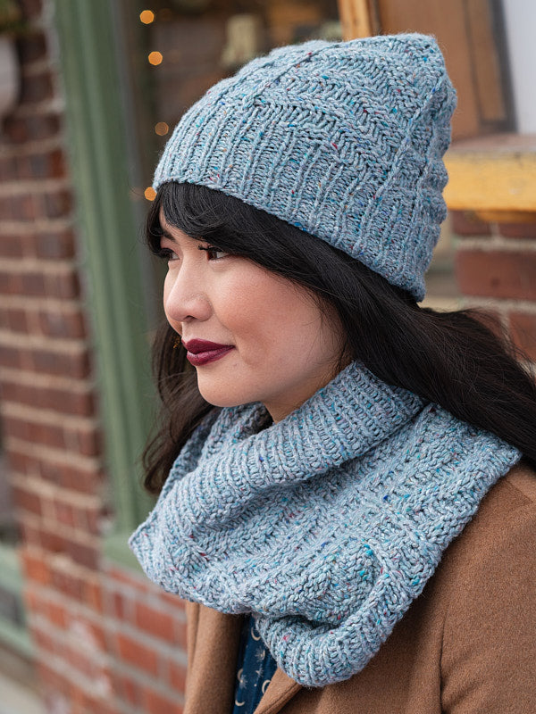 Lange Cowl and Hat Knitting Pattern