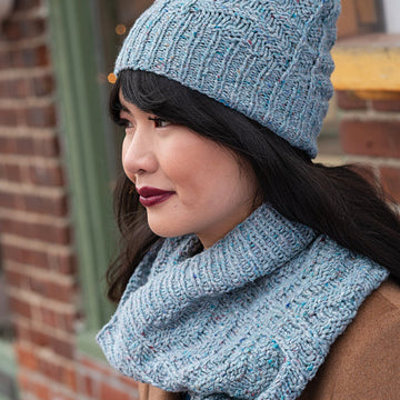 Lange Cowl and Hat Knitting Pattern