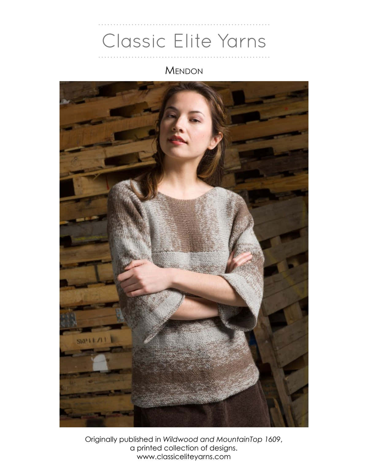 Classic Elite Yarns Mendon Jumper Knitting Pattern