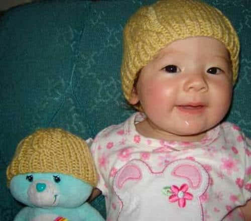 #57 Cable Baby Beanie