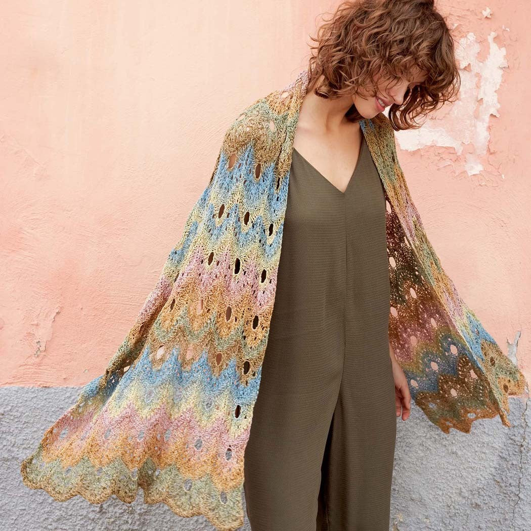 Lang PTO50-07 Shawl Wrap Knitting Pattern
