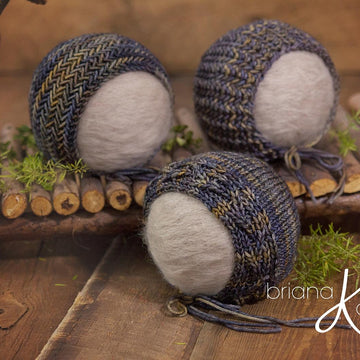 Newborn Knit Bonnet Pack Three