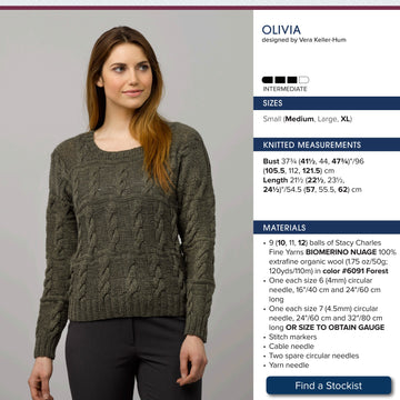 Stacy Charles Fine Yarns Olivia Jumper Knitting Pattern