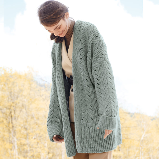 Lana Grossa 15 Jacket Cardigan Knitting Pattern