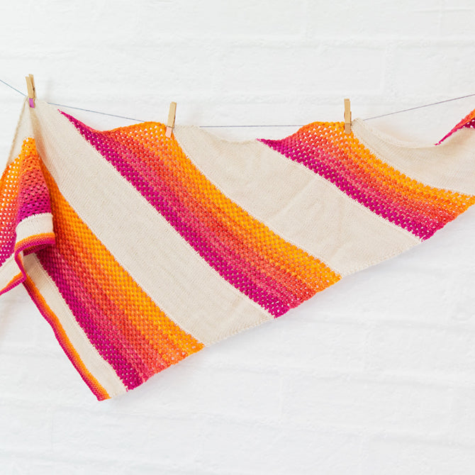 SweetGeorgia Starburst Wrap Knitting Pattern