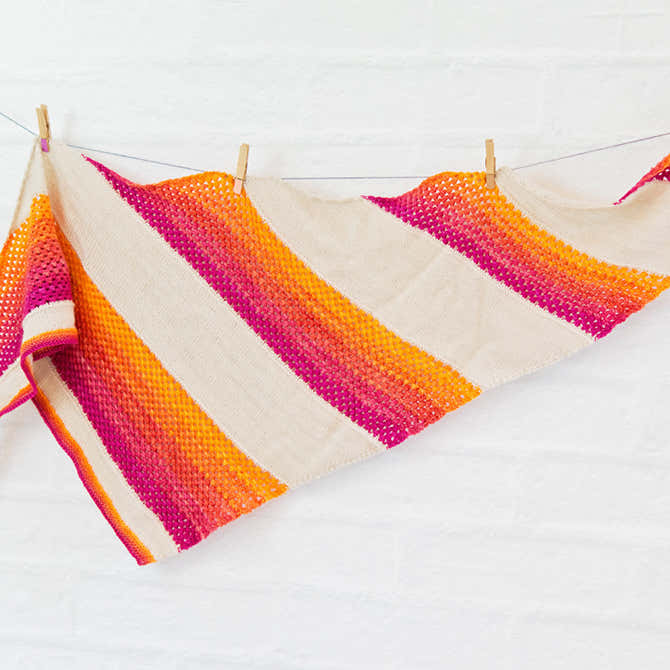 SweetGeorgia Starburst Wrap Knitting Pattern
