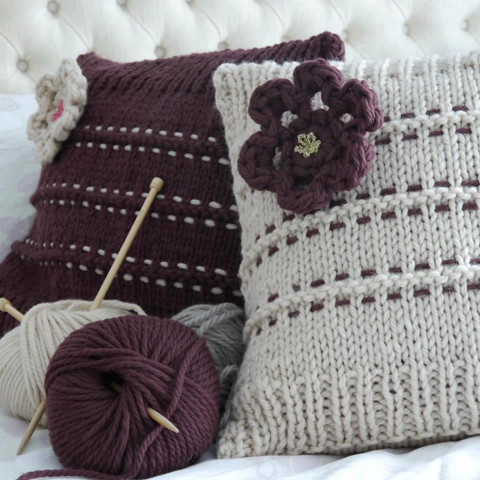 Textured Stripe Blanket and Cushion