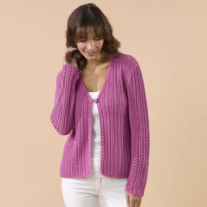 Tahki Yarns Bethel Cardigan Knitting Pattern