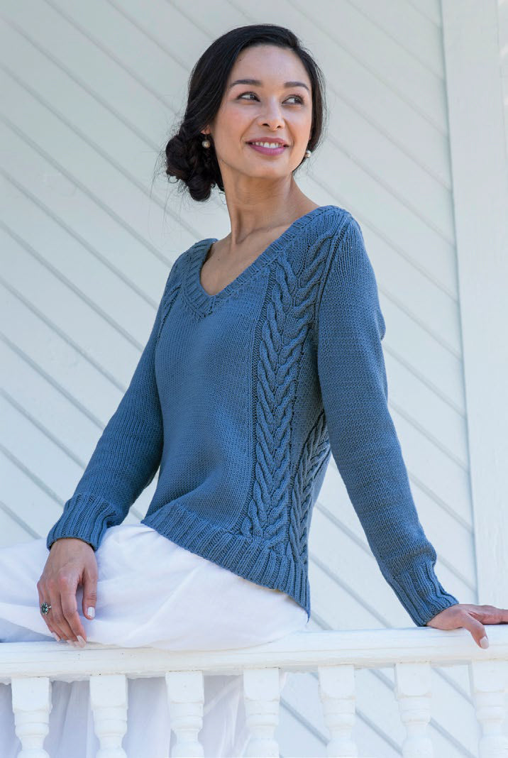 Berroco Leisl Pullover Jumper Knitting Pattern
