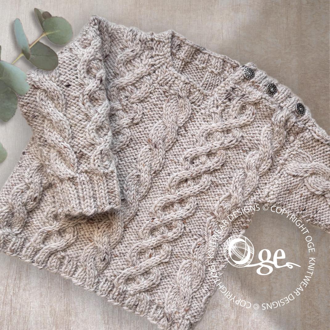 Niven Cable Sweater and Hat - P232