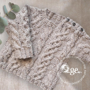 Niven Cable Sweater and Hat - P232