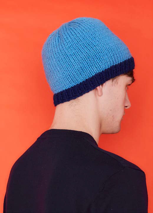 Paintbox Yarns Skyline Beanie Knitting Pattern