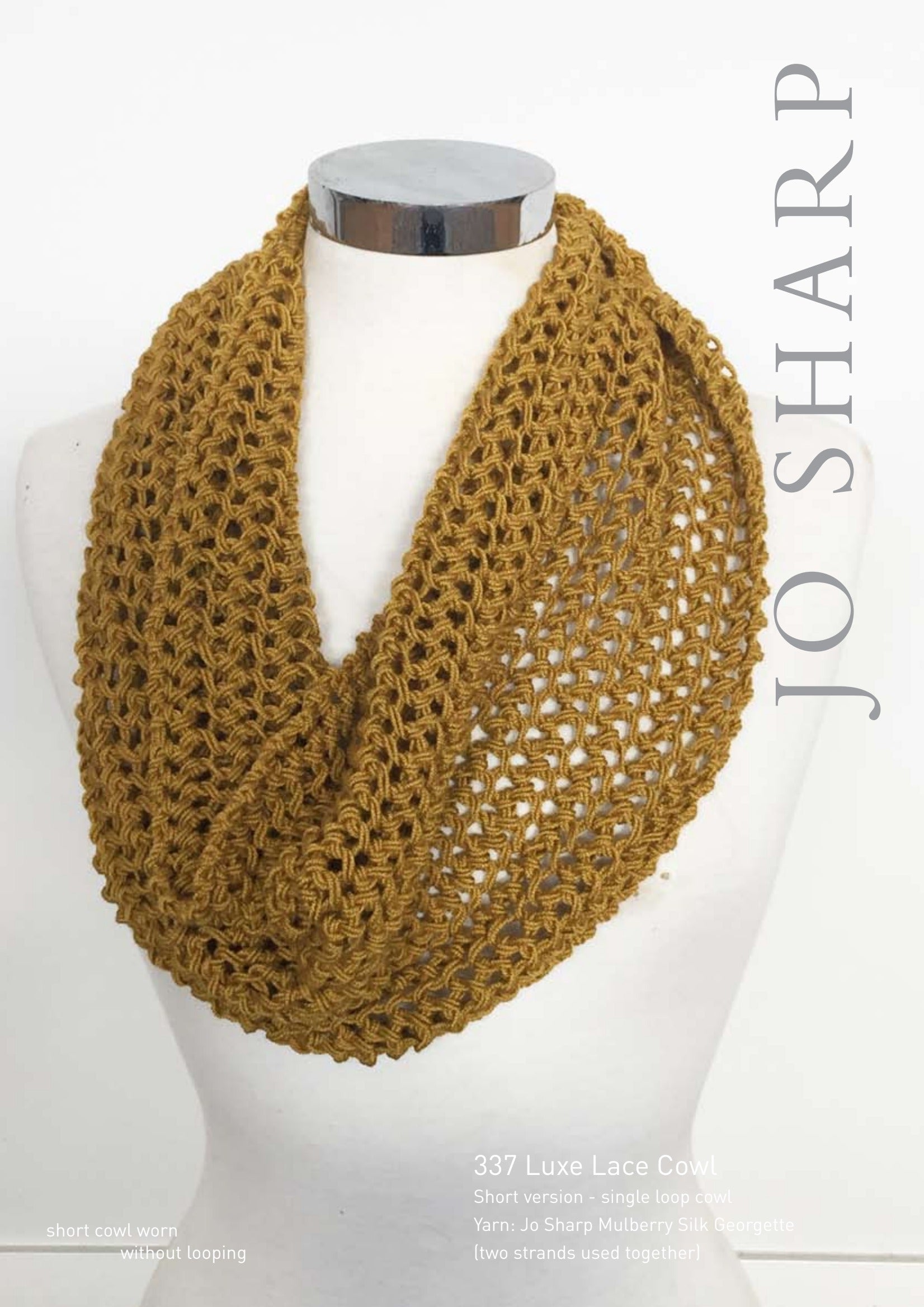 Jo Sharp Luxe Lace Cowl Knitting Pattern