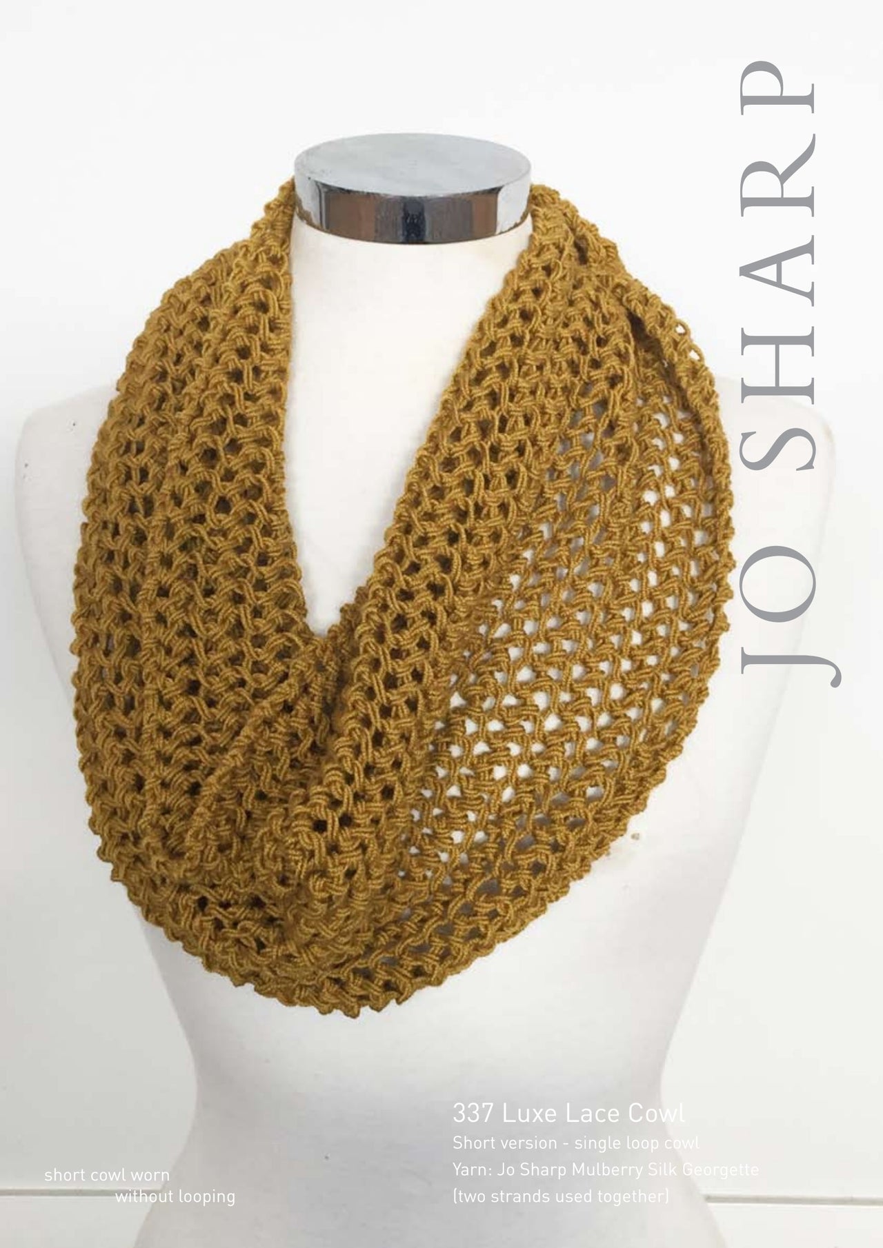 Jo Sharp Luxe Lace Cowl Knitting Pattern
