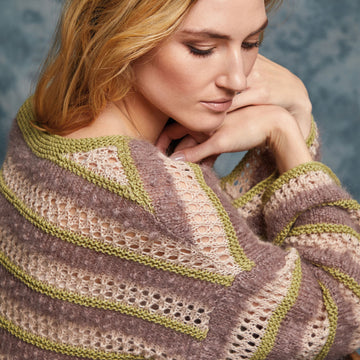 Taro Sweater in Rowan Creative Linen, Fine Lace & Kidsilk Haze