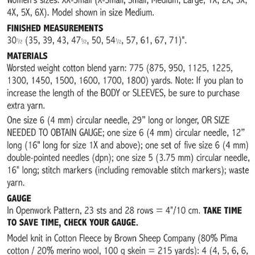 Top-Down Cropped Pullover #171