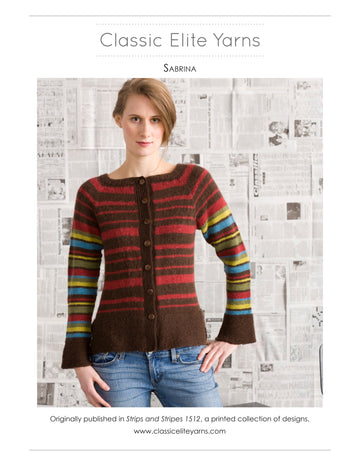 Classic Elite Yarns Sabrina Cardigan Knitting Pattern