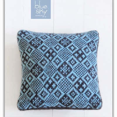 Blue Sky Fibers th Street Pillow Cushion Knitting Pattern