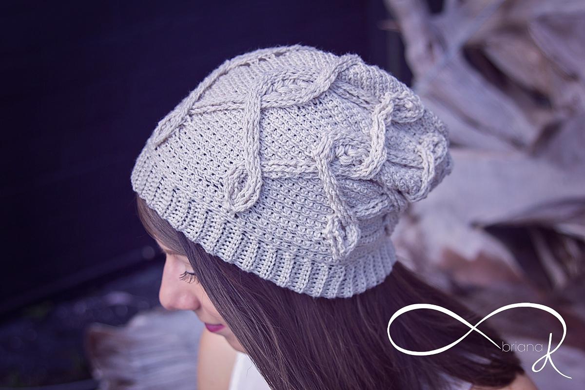 Infinity Wheat Stitch Hat