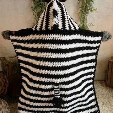 Hooded Zebra Blanket