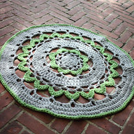 Valley Yarns Hellebore Rug Crochet Pattern