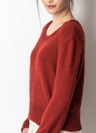 Blue Sky Fibers Lake Melissa Sweater Jumper Knitting Pattern