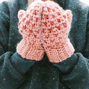 Knit-Look Morning Mittens