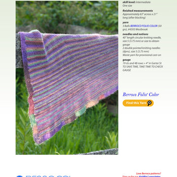Berroco Coquina Wrap Knitting Pattern
