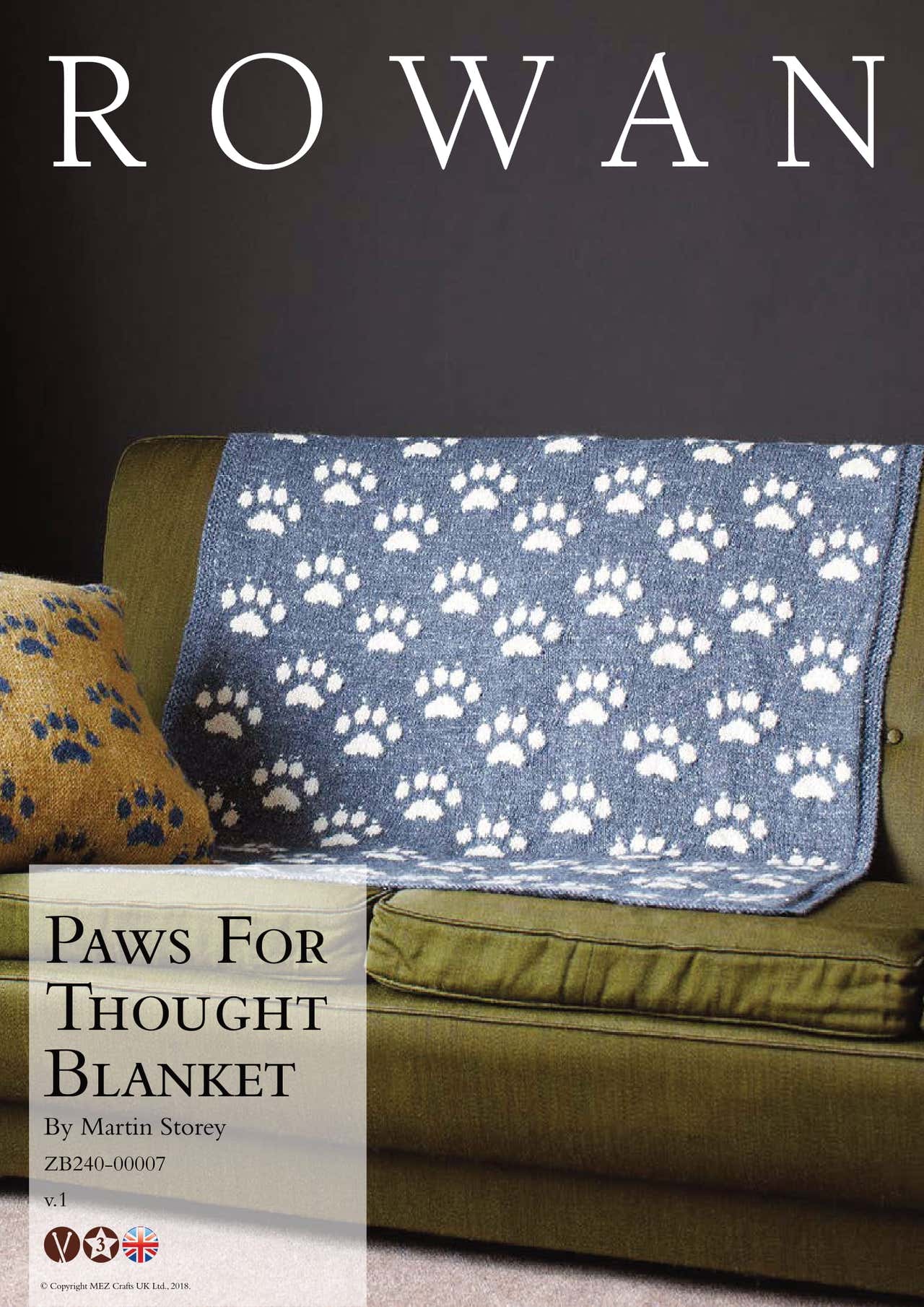 Rowan Paws For Thought Blanket Knitting Pattern