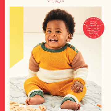 Sirdar Baby Colour Block Top & Trousers Knitting Pattern