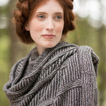 Berroco Shutter Shade Shawl Wrap Knitting Pattern