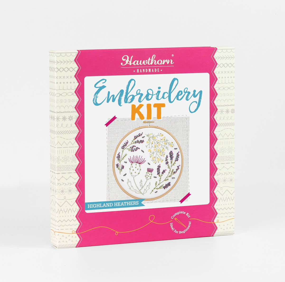 Hawthorn Handmade Highland Heathers Printed Embroidery Kit