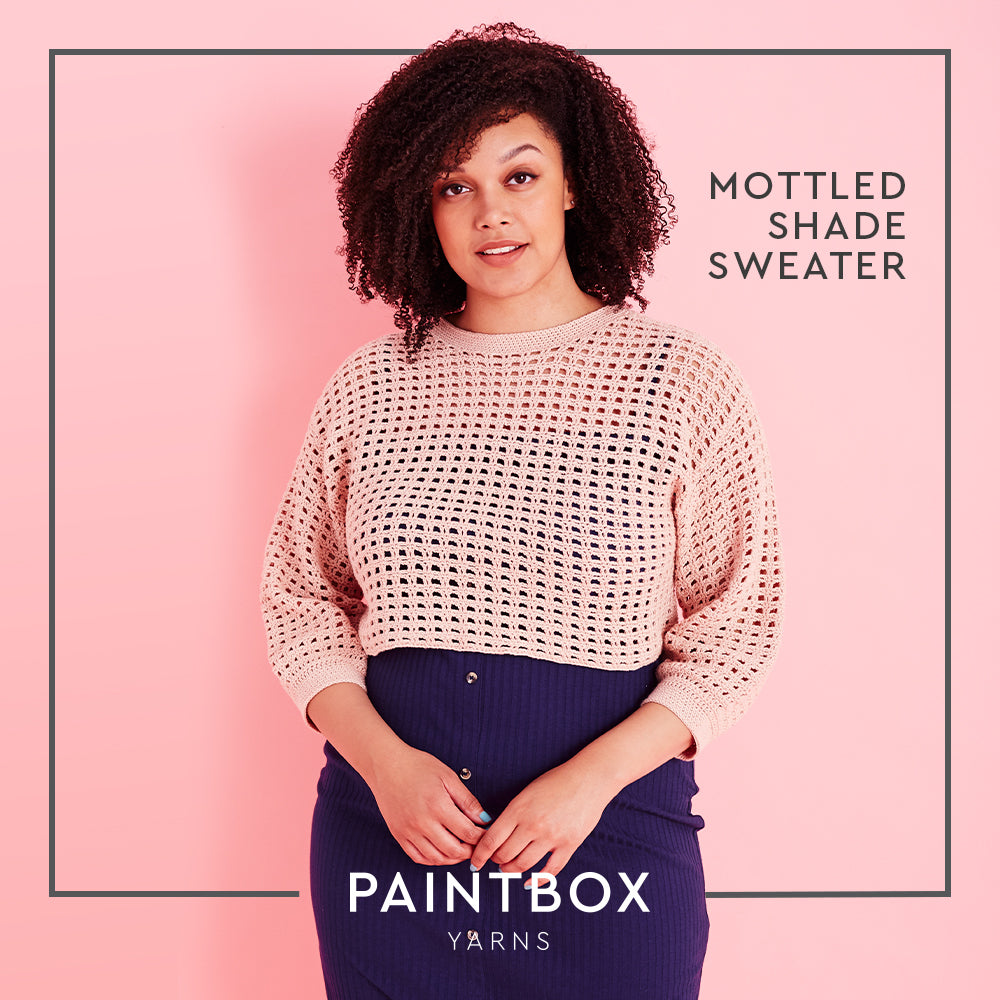 Paintbox Yarns Mottled Shade Sweater Crochet Pattern