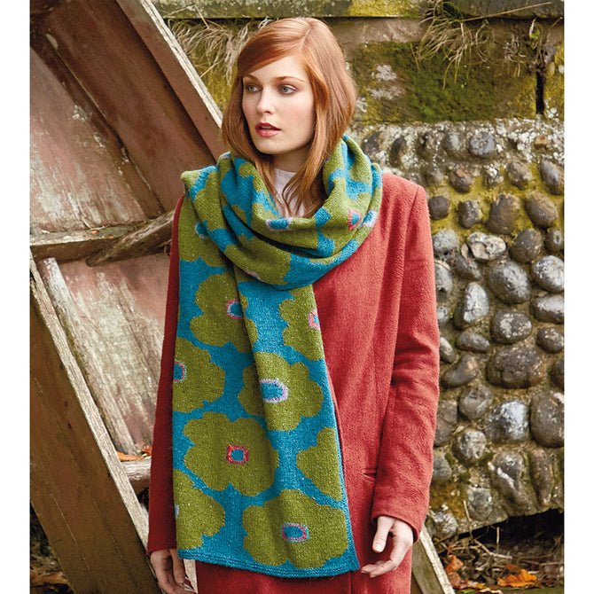 Rowan Dark Daisy Wrap Knitting Pattern